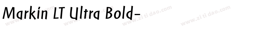 Markin LT Ultra Bold字体转换